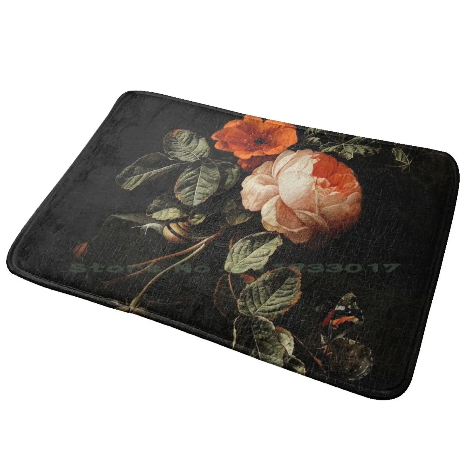 Still Life With Roses By Elias Van Den Broeck Entrance Door Mat Bath Mat Rug Gay Ponies Braeburn Whooves Shipping My Little