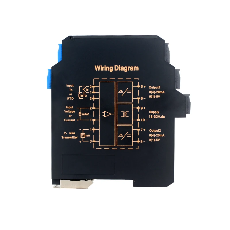 Factory sale GLN Ultra-thin DC Signal Isolator Transmitter Current Voltage Isolation 4-20MA 0-5V 0-10V