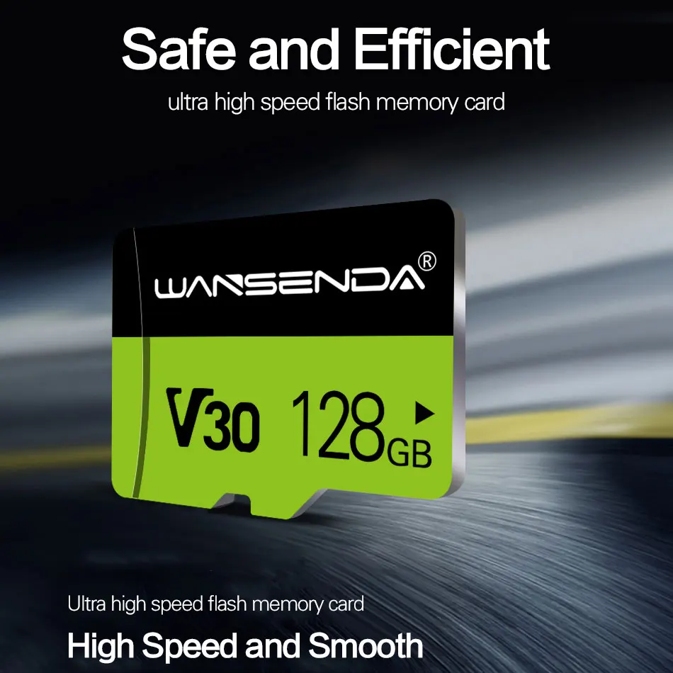 WANSENDA Memory Card 128GB 64GB 32GB 16GB Class 10 V10 Mini TF Card Transflash Card for Smartphone/PC