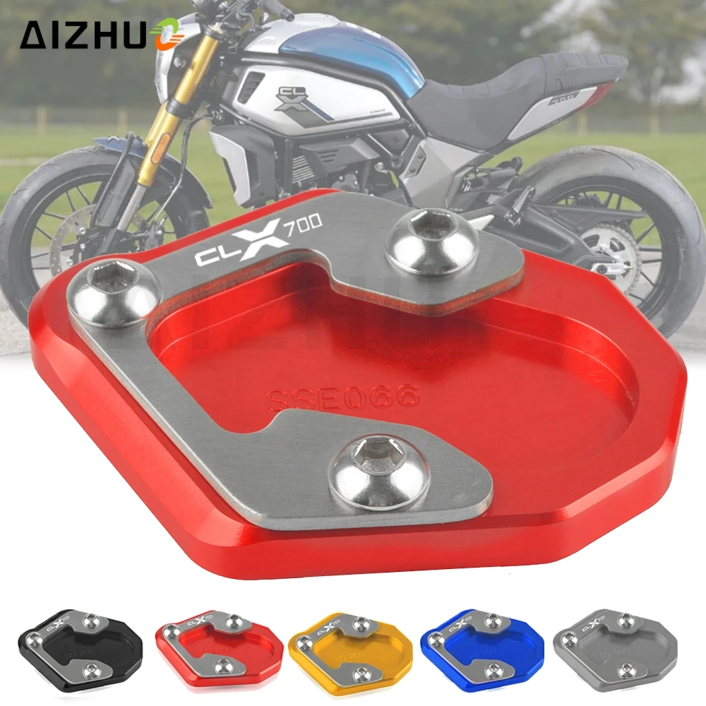 

CLX700 Motorcycle CNC Foot Side Stands Extension Pad Support Plate Enlarge Stand FOR CFMOTO 700CL-X Adventure CLX 700 2020-2021