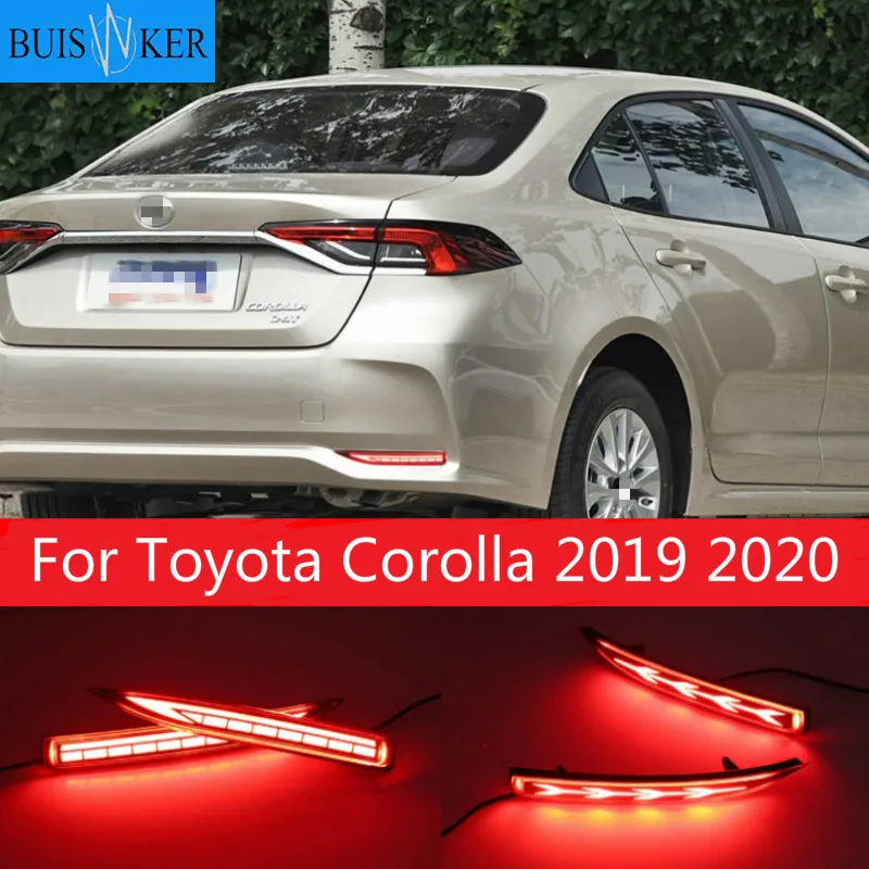 

LED rear bumper lights for Toyota Corolla 2019 2020 tail light daylight+brake+turn signal lamp three functions