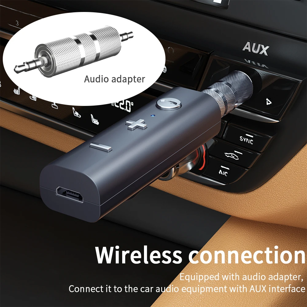 Essager Bluetooth-compatible 5.0 Receiver Wireless Adapter For 3.5mm Jack Earphone Speaker Headphone Aux Audio Music Transmitter