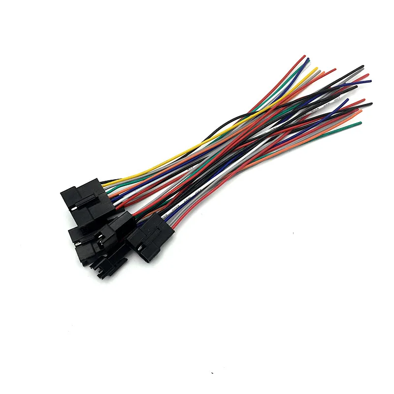 5Pairs 15cm Long JST SM2.54 2P 3P 4P 5P 6P 8P Plug Male to Female Wire Connector SM2P LED Strips Lamp Driver Connectors