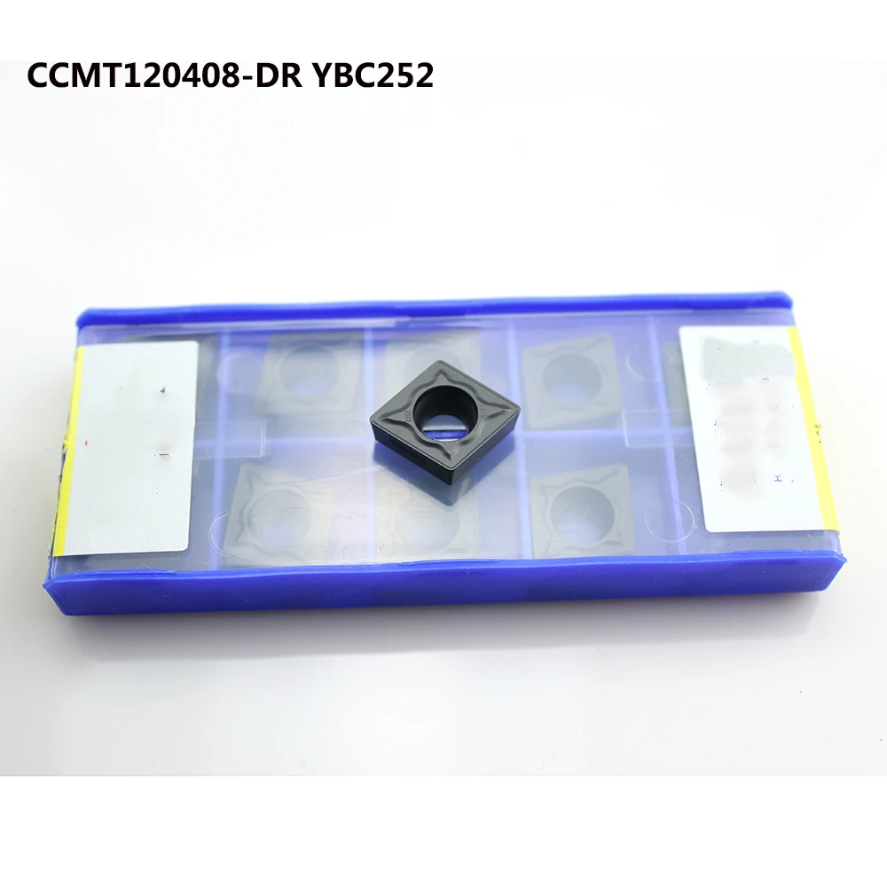 10pcs CCMT120404 CCMT120408 HM YBC251 YBC252 High-quality carbide blade inner hole boring tool for steel