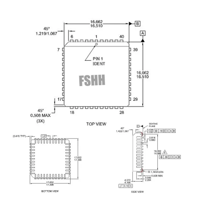 HAED-MPU51A-PL44 محول ل عصابة-08 مبرمج محول PLCC44 اختبار المقبس
