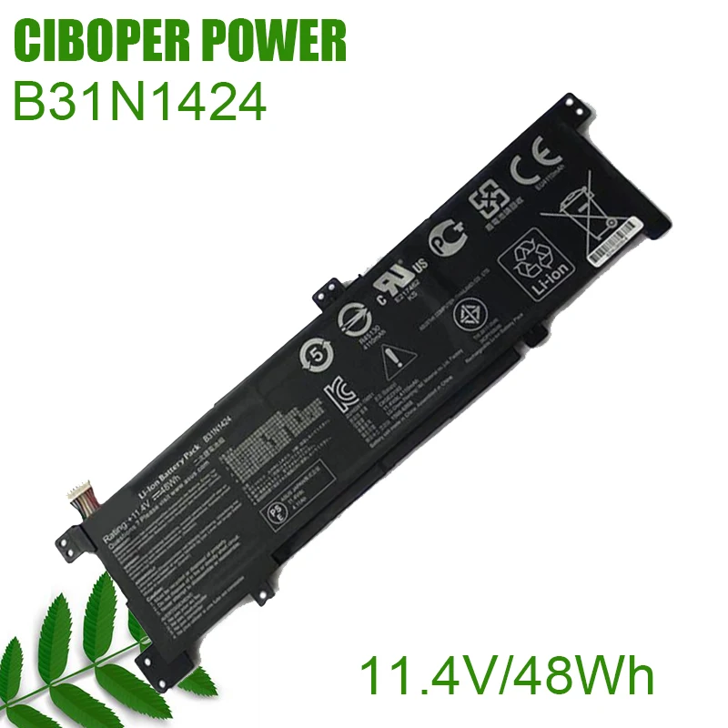 CP Laptop Battery B31N1424 11.4V/48WH/4240mAh For A400U A401L K401L B5010 500 200 K401LB5010 K401LB5500 K401LB5200