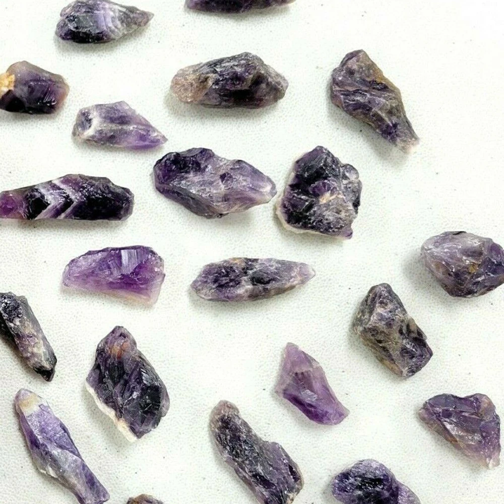 Dunkle Natürliche Traum-Amethyst-Kristalle, Rohe Edelsteine, Reiki-Heilenergie-Steine, Stabförmige Mineralien, Großpackung – Detail 6