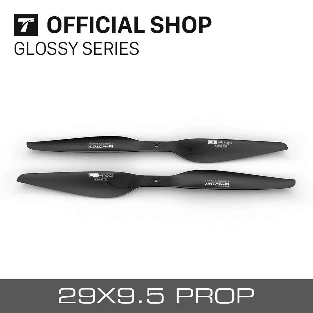 

T-Motor G29*9.5" inch 2pc/Pair Carbon Fiber Glossy Prop Propellers drone propeller big thrust plant protection UAV motor