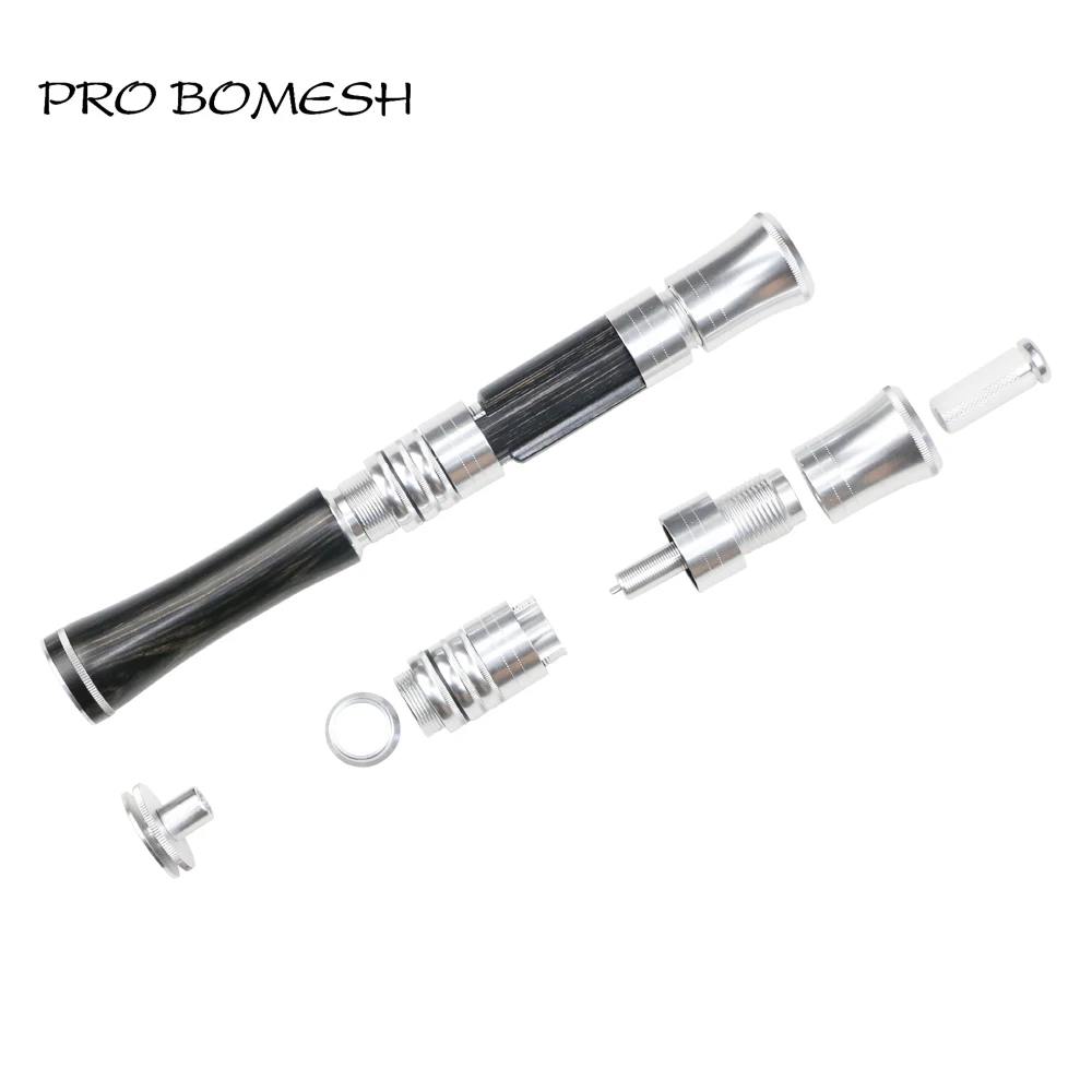 Pro Bomesh 1pcs Aluminum DIY Fishing Reel Seat Accessory Trim With 3 Ferrules DIY Fishing Rod Componnet