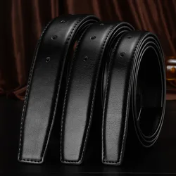 2.4cm 2.8cm 3.0cm 3.2cm 3.5cm 3.8cm Width Belt Body Strap With Holes Businese Genuine Leather Belt For Pin Buckle