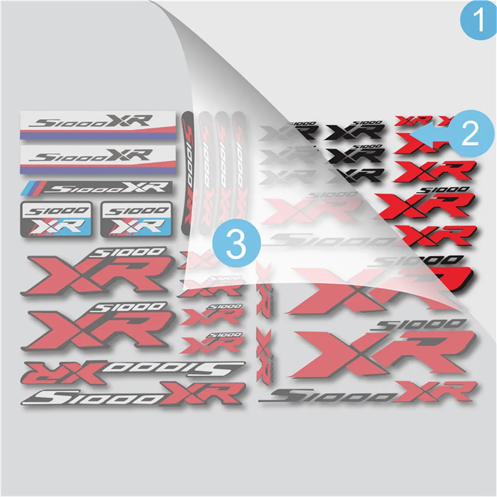 For S1000XR S1000 XR Body Fuel Tank Tail Box Decals Stickers Motorcycle Reflective Waterproof Sticker s1000xr