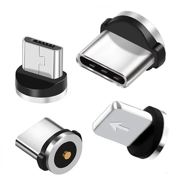 

5PCS Magnetic Cable Adapter Mobile Phone Cable Micro USB Type C Dust Plugs Magnetic Tips For Iphone Magnet Charger Connector