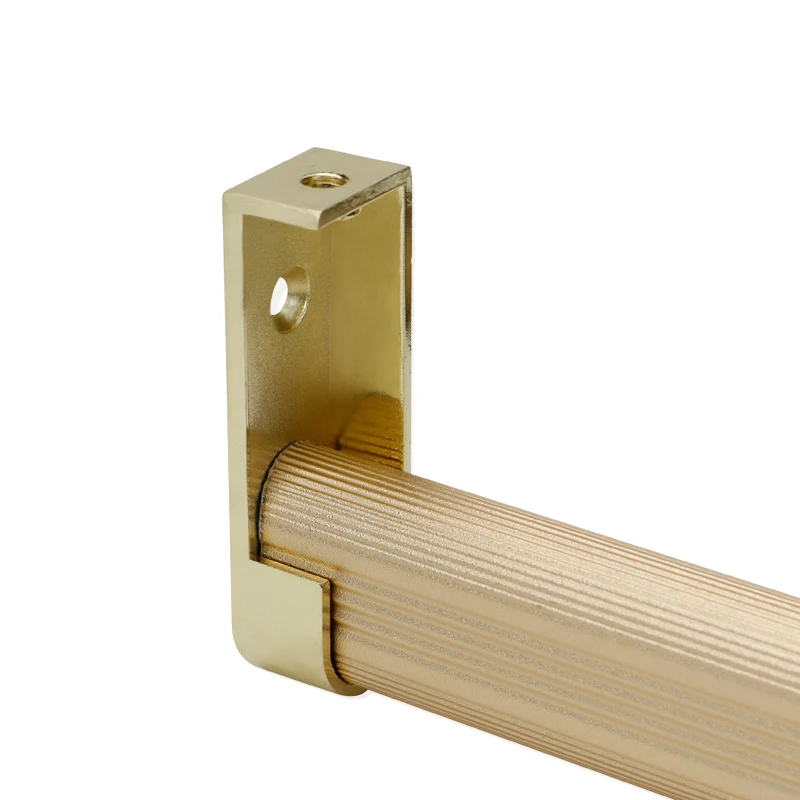 Wardrobe Custom coat hanger Clothes drying pole Flange seat Wardrobe bar Aluminium alloy Wardrobe Cabinet pole Hardware