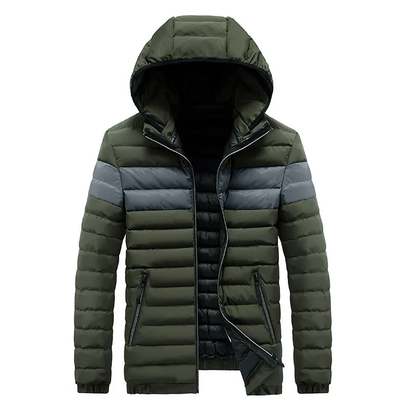 Men Parkas 2022 Brand Men Cotton Padded Winter Mens Warm Jackets Autumn Outwear Male Thick Windproof Hooded Parka Coats 4XL