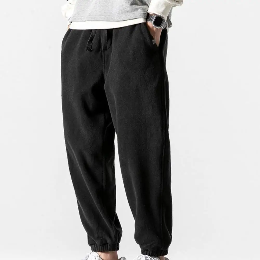 

Men Sweatpants Fabulous Mid Waist Male Trousers Fade-less Male Trousers