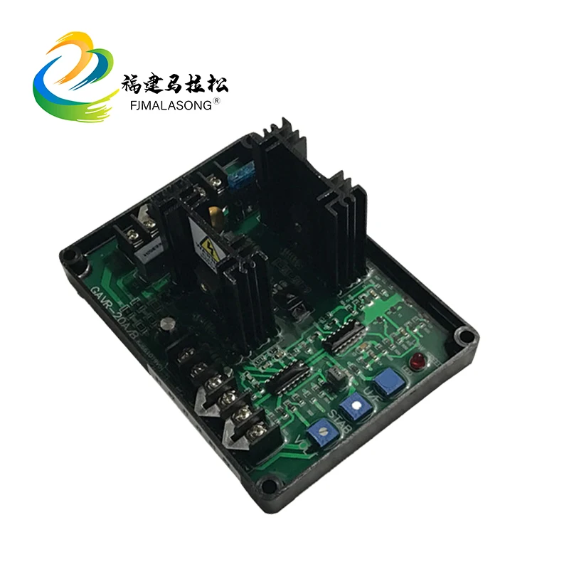 

GAVR-20A Universal Brushless AVR Generato Automatic Voltage Regulator Module 220/400VAC Frequency Protection EMI Suppression