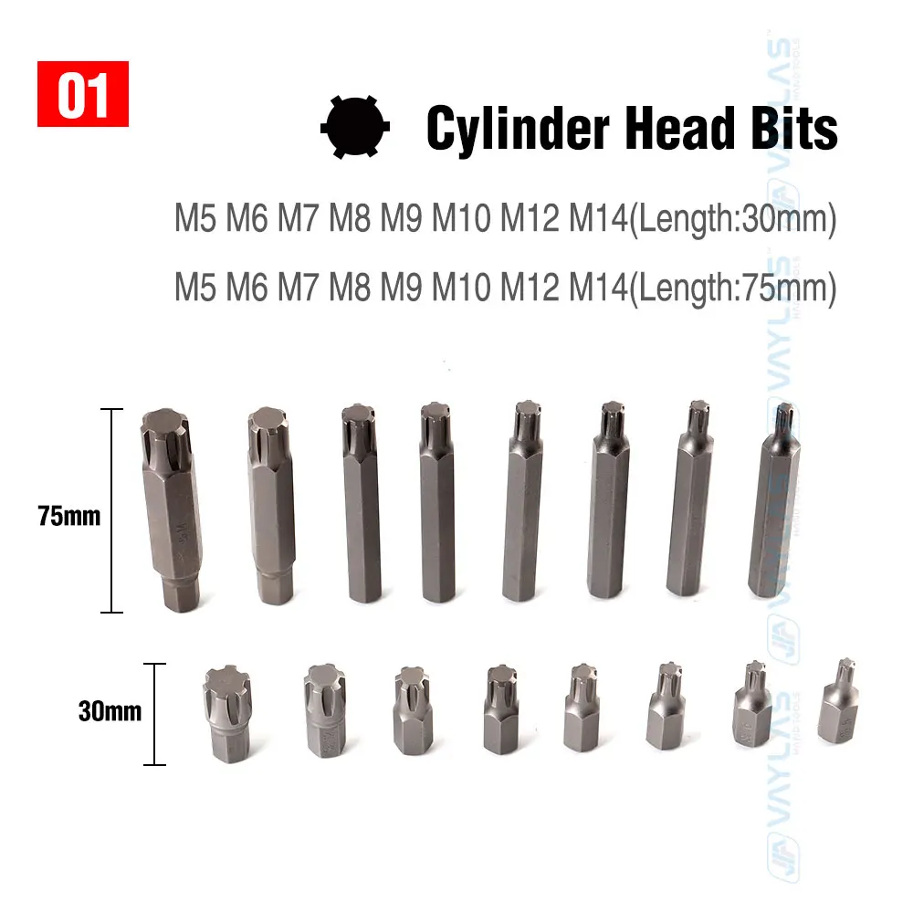 75 sztuk 30 i 75mm wiertło do wkrętarki bity głowica cylindra bity dodecongonalne bity sześciokątne Torx bity Torx bity z środkowymi otworami gniazda
