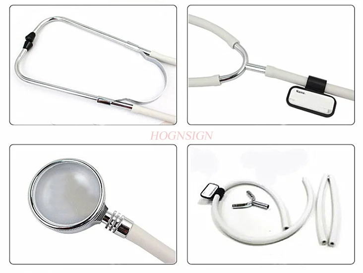 Stethoscope all copper listening head home examination instrument stethoscope earpiece single multi-function double-sided