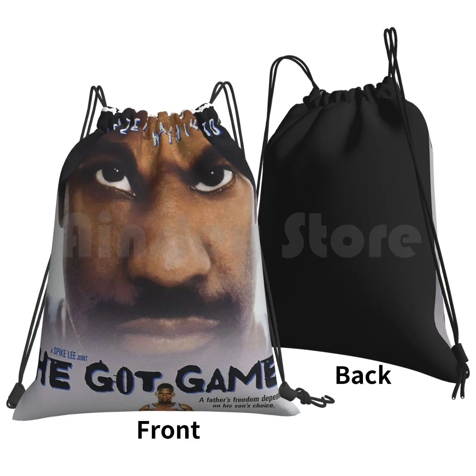 Film Cult-Hgg Backpack Drawstring Bags Gym Bag Waterproof He Got Game Hgg Cult Movie Spike Lee Denzel Washington Film