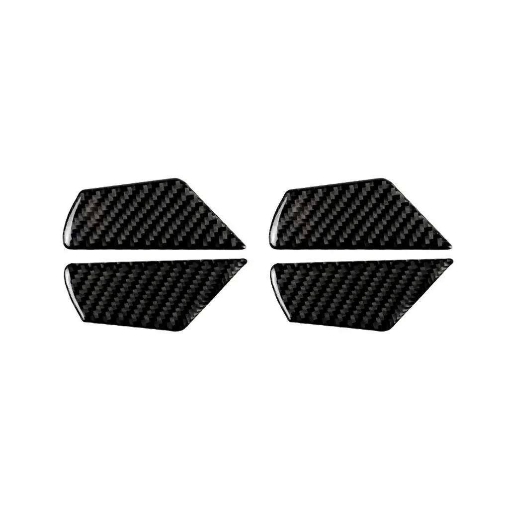 Car Accesories Real Carbon Inner Door Handle Cup Bowl Trim Cover For 2015-2020 Golf MK7 GTI R 4PCS