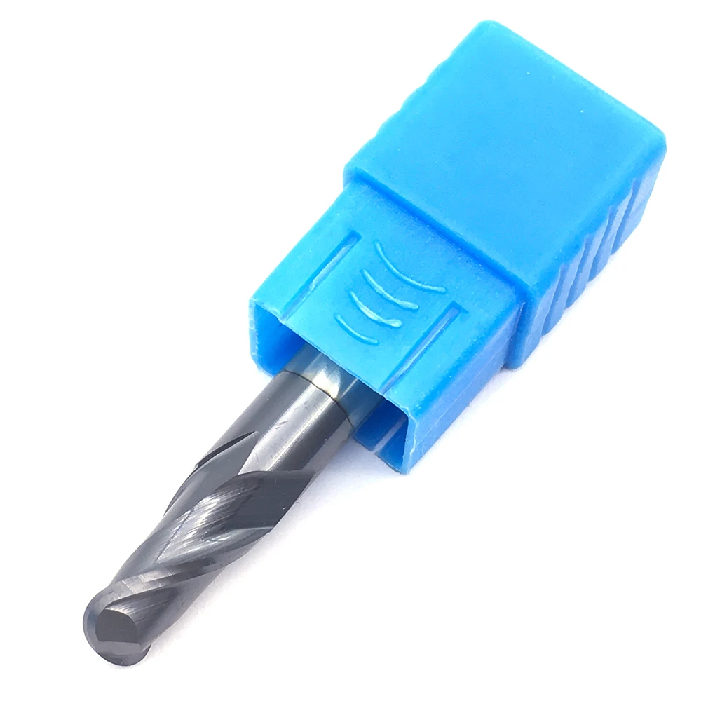 1PC R4.0XD8X60L 2 ขลุ่ย HRC50 ทังสเตนสตีลบอลปลายจมูกเครื่องกัด CNC เครื่องมือตัดคาร์ไบด์ทึบ Ball จมูก