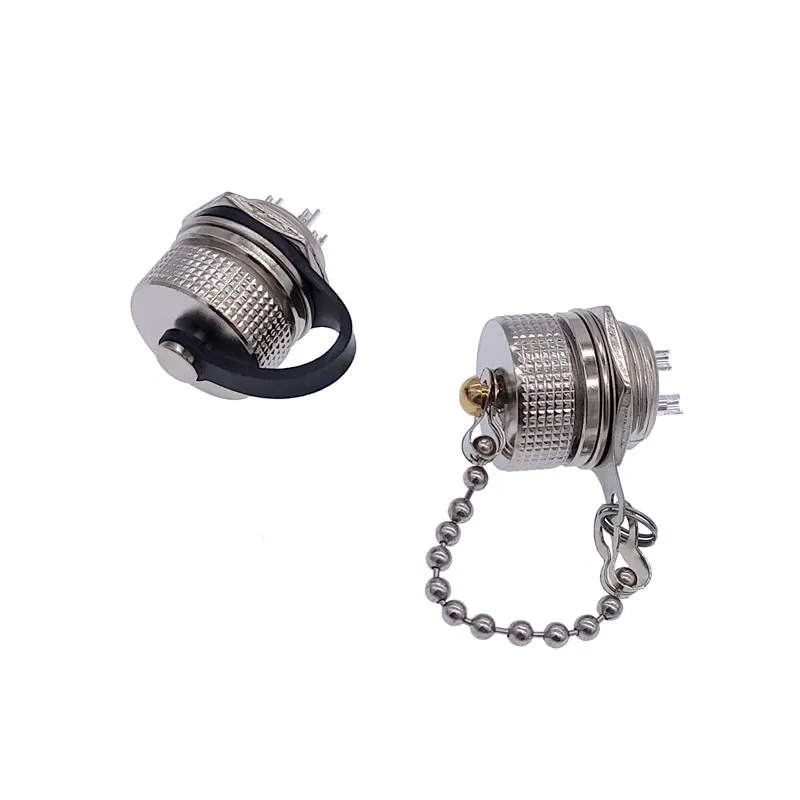 10PCS GX12 GX16 GX20 Connector Plug Rubber Cover Waterproof Dust Metal Cap Circular Connector Protective Sleeve New