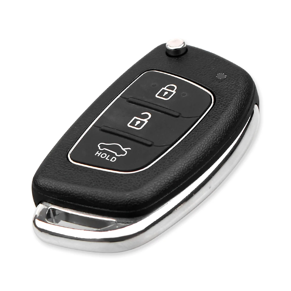 KEYYOU 3 Button Folding Flip Remote Key Shell Case Smart Car Key Fob Uncut Blade For Hyundai i10 i20 i30 i35 i40 IX45 Genesis