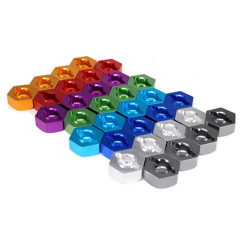 

12mm Wheel Hex Hub Adapter 5mm Thick For Rc Hobby Model Car Aluminum 1/10 Tamiya CC01 Upgraded Hop-Up Parts Crawler FJ CRUISER