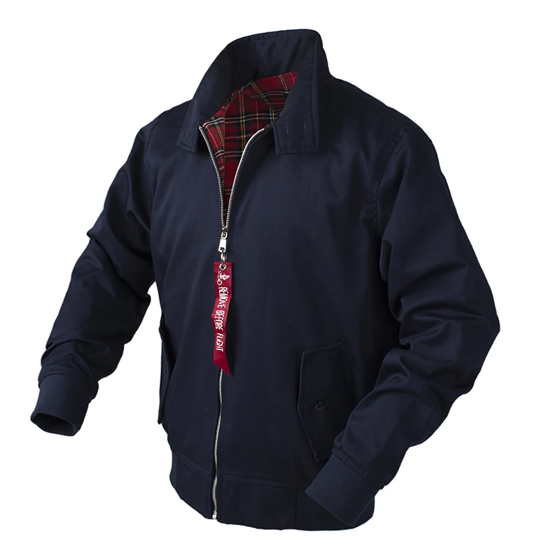 Chaqueta Bomber Retro Para Hombre, cortavientos de estilo clásico europeo sólido, ropa de calle, abrigos de moda, 2023