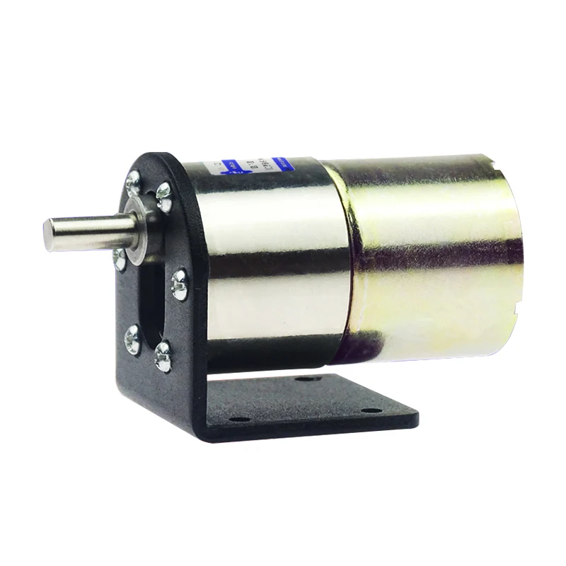 37-520 Micro DC Motor 12V 24V 5-600rpm Speed Regulating Motor Slow Gear Reduction Motor with Bracket DC Electric Motor