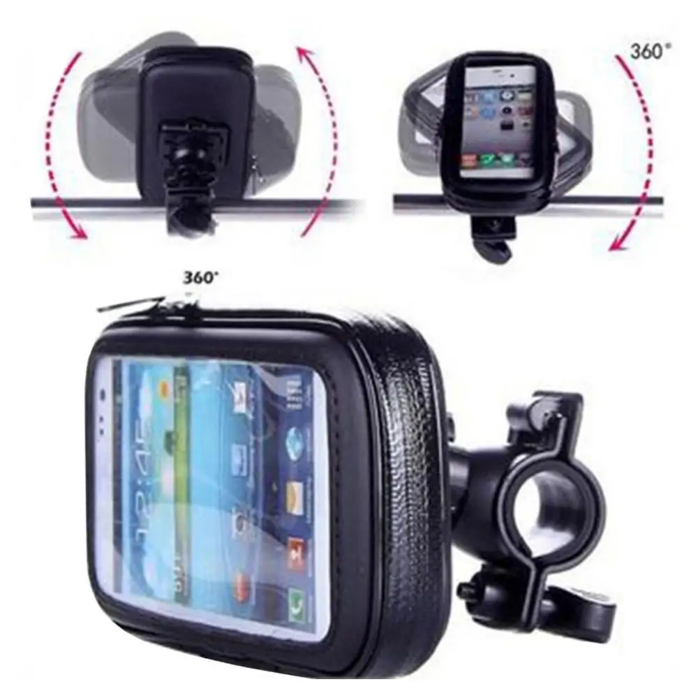 Universal MTB Bicycle Bike Phone Holder Bag Case Waterproof Motorcycle Handlebar Bracket Mobile Phone Mount Case