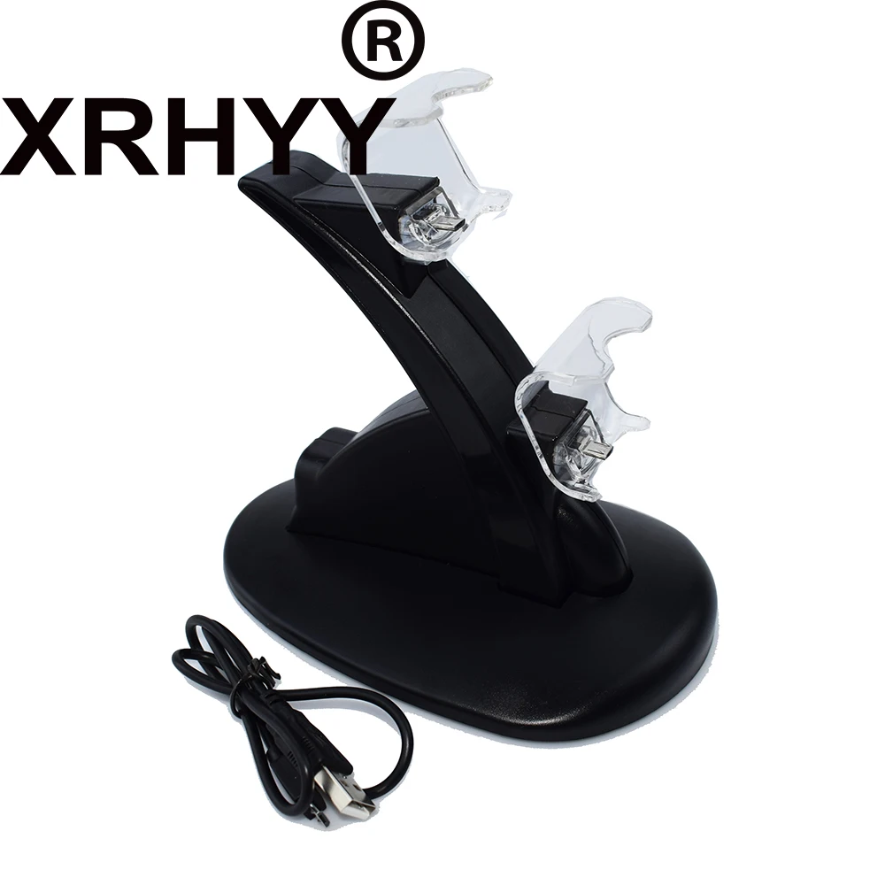 XRHYY PS4 Controller Charger, Sony Playstation 4/PS4/PS4 Pro/PS4 Slim Controller Charger Charging Docking Station Stand