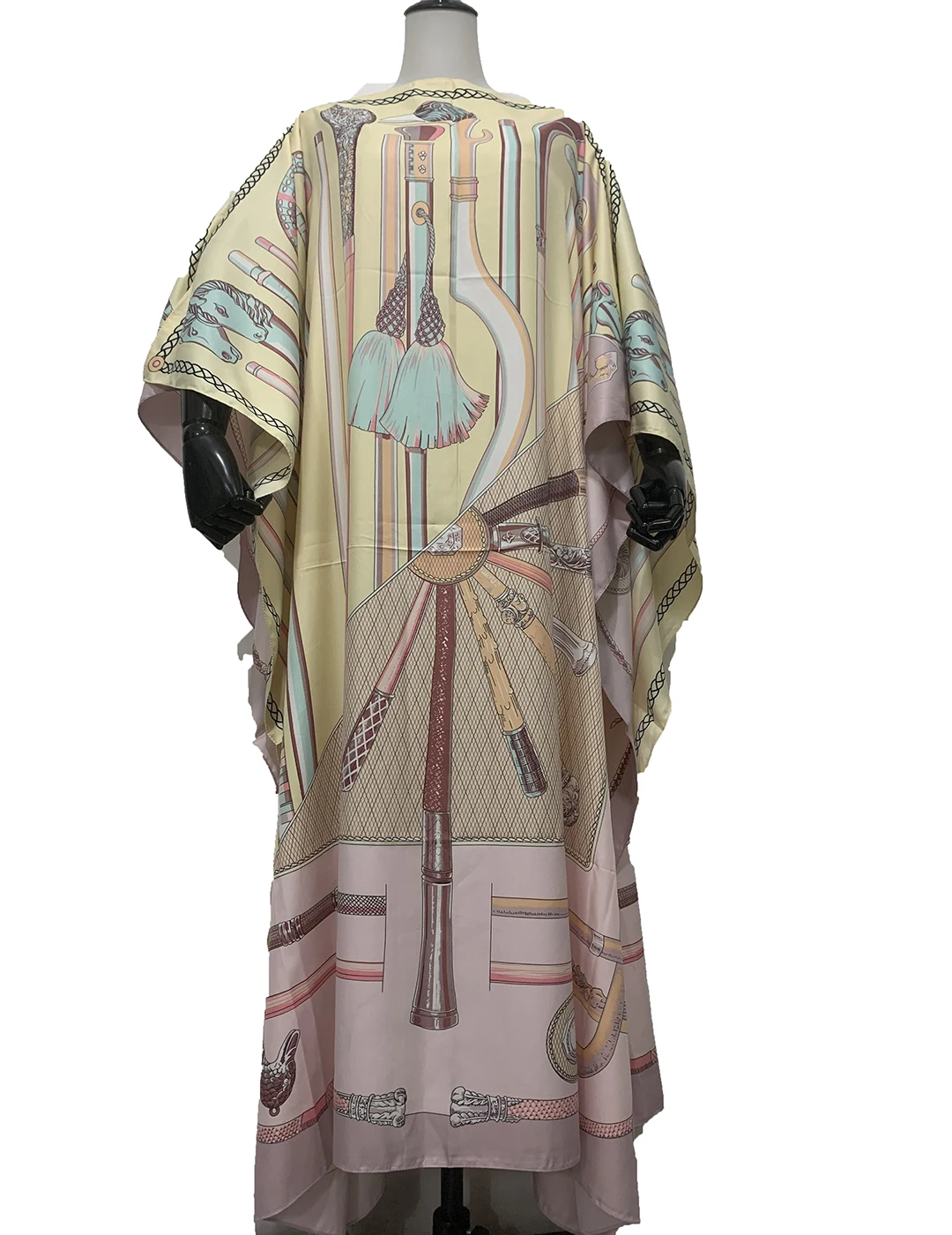 Plus size fashion printed Kaftan Bohemian Printed Loose Beach Dresses Dashiki African loose Abaya Robe clothes African clothes