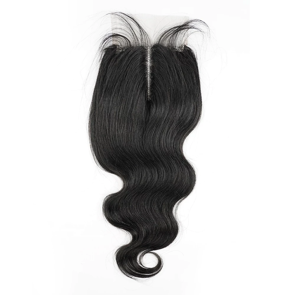 Beaudiva Body Wave Vetersluiting Midden Deel Sluiting 4X1 T Vetersluiting 10-22 Inch Braziliaanse Body wave Remy Menselijk Haar Sluiting