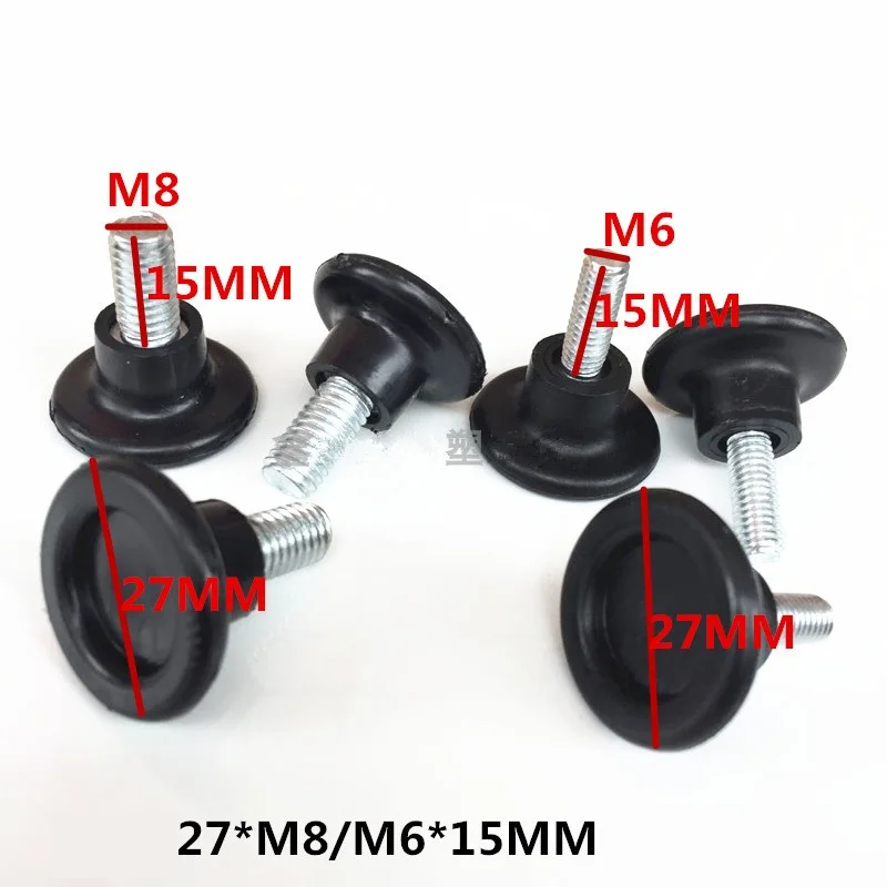 Adjustable Foot Adjustable Height Foot Pad Plastic Foot Table Chair Non-Slip Foot Screw Diameter 27xM8x15mm 27xM6x15mm