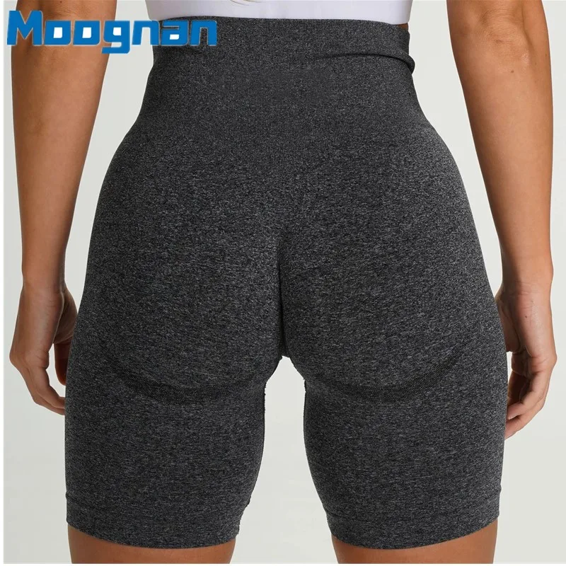 

2023 Women Summer Seamless Shorts Gym Push Up Fitness Sports Leggings High Waist Skinny Short Pants Workout Shorts