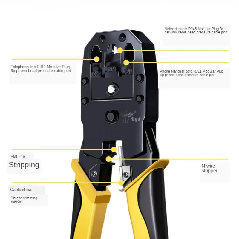 Network Pliers Tool Set Crimping Pliers Wire Stripping and Trimming Connector Network Pliers Tool Pliers