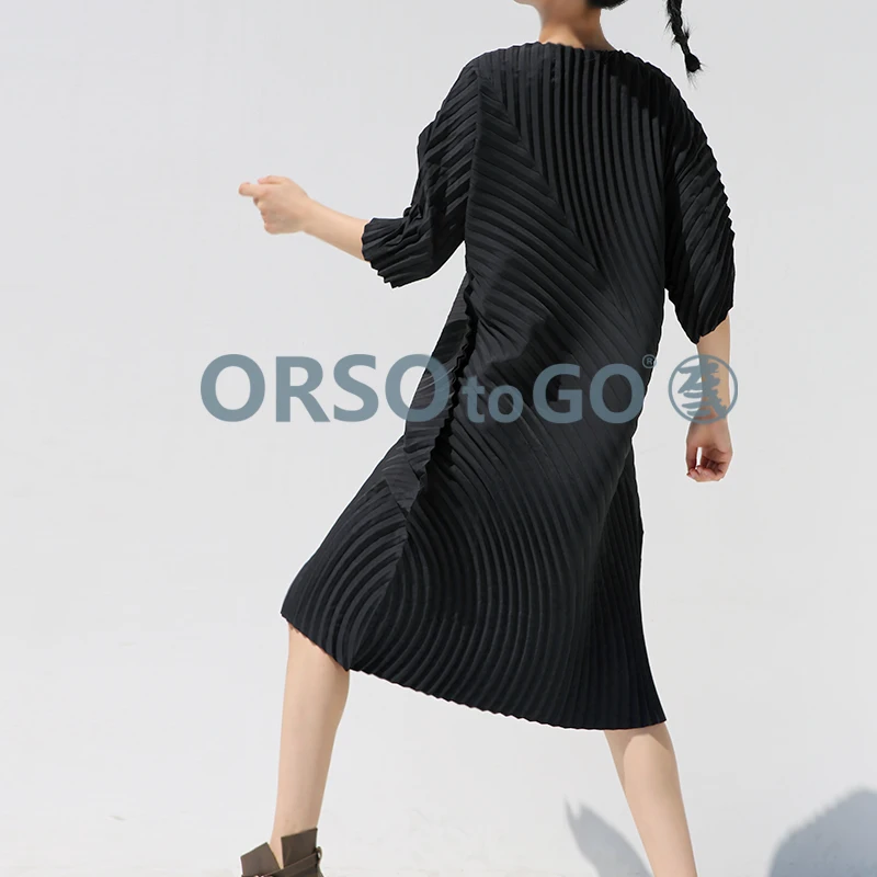 HOT SELLING The dress fashion o-neck half  sleeve solid asymmetrical LOOSE Pocket dresses IN STOCK