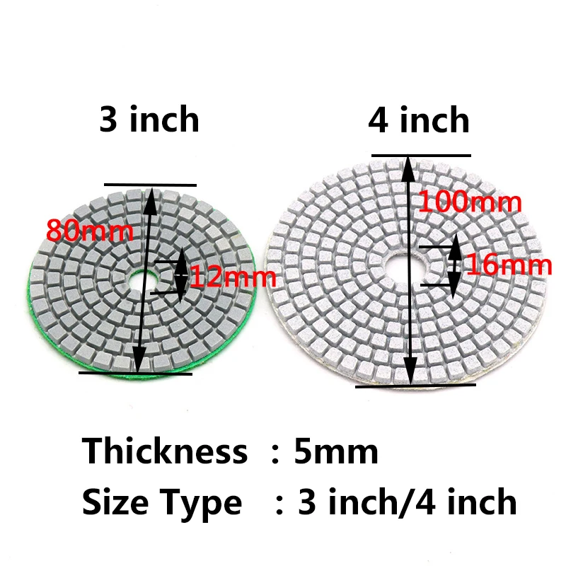 1pcs 3/4" Sanding Grinding Disc Wet Diamond Polishing Pads Tile Marble Granite Polisher Flexible Stone Ceramic Hand Tools