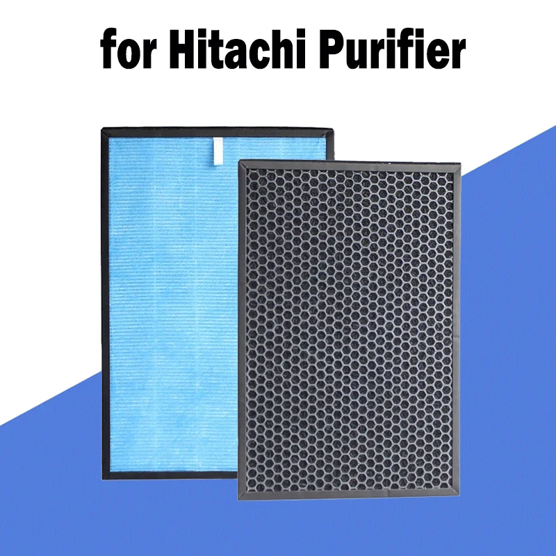 Replacement HEPA and Activated Carbon Filter for Hitachi Air Purifier EP-A9000 EP-A9100C EP-KVG900 EP-L110E