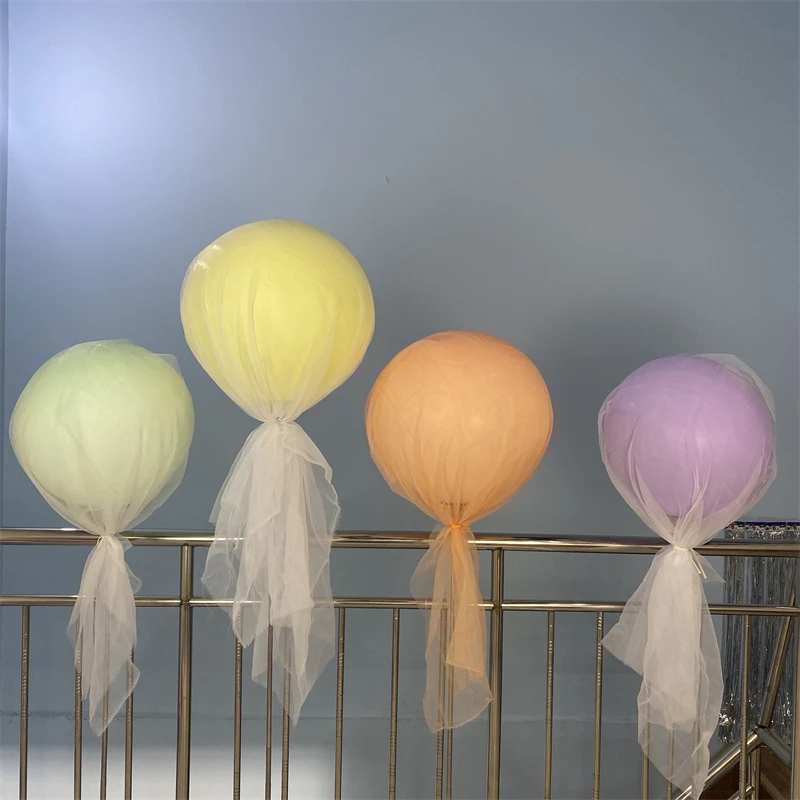 

18/36inch Makaron Balloon Wedding Decoration White Pink Yarn Balloon Party Scene Layout Romantic Atmosphere Balloon Accessories