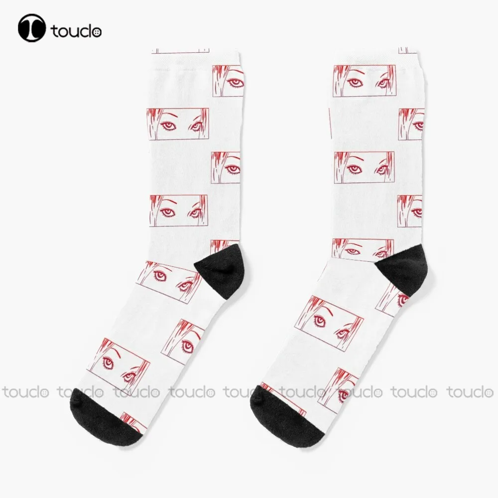 Subtle Anime Socks Orange Socks Christmas Gift Custom Unisex Adult Teen Youth Socks Women Men 360° Digital Print Hd High Quality