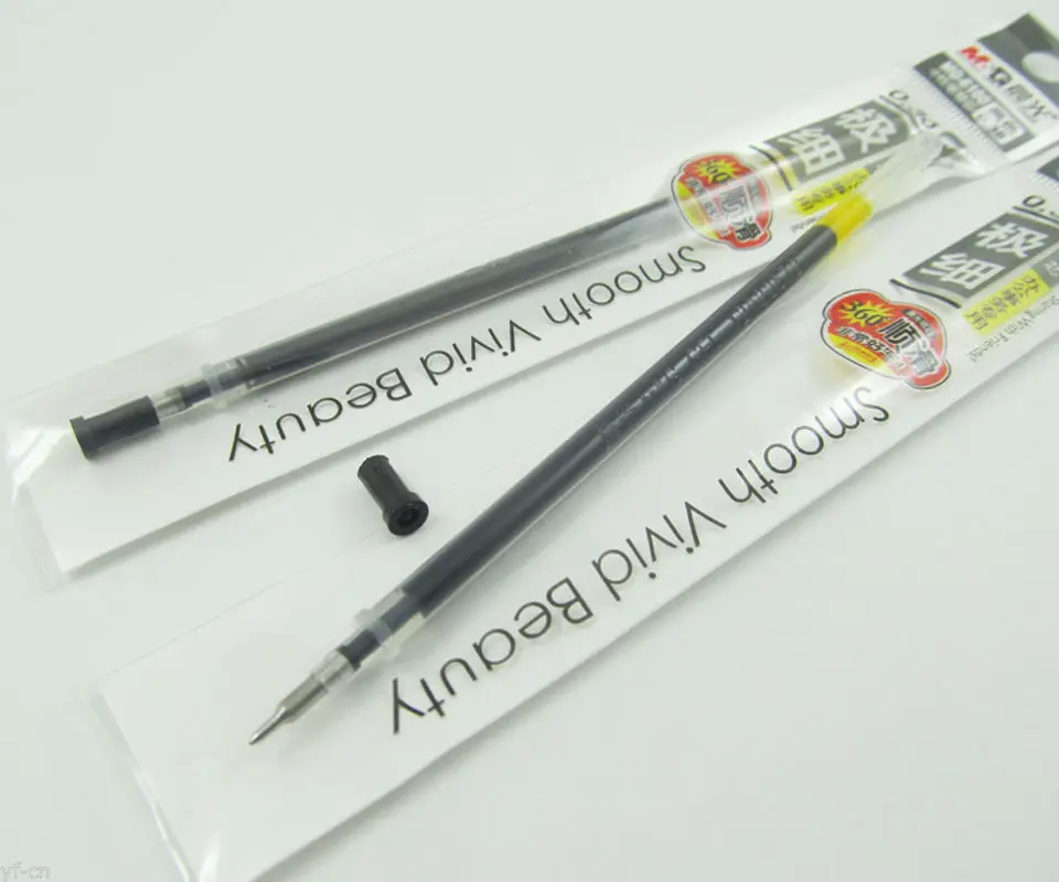 1pc M&G MG-6100 0.38mm Pipe Refills for APG63201 Gel Ink Pen Financial Use Black