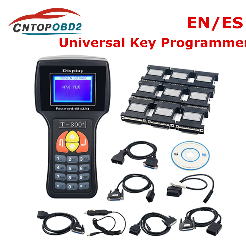 Newest T300 V21.3 Key Programmer For Multi-Cars Key Decorder T 300 Anti-Theft Matching Transpond Key Maker English/Spanish