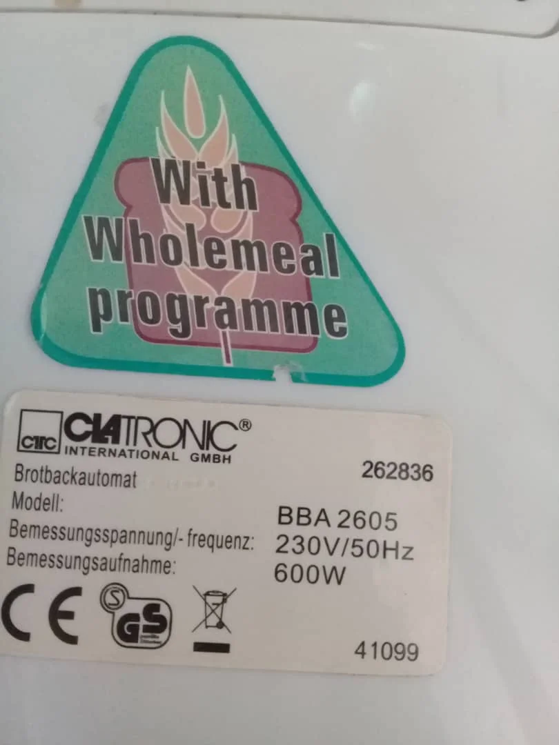 Correa para máquina de pan de varias marcas, CLATRONIC BBA 2605 BBA2605 o Moulinex Ow1101, 2 unidades