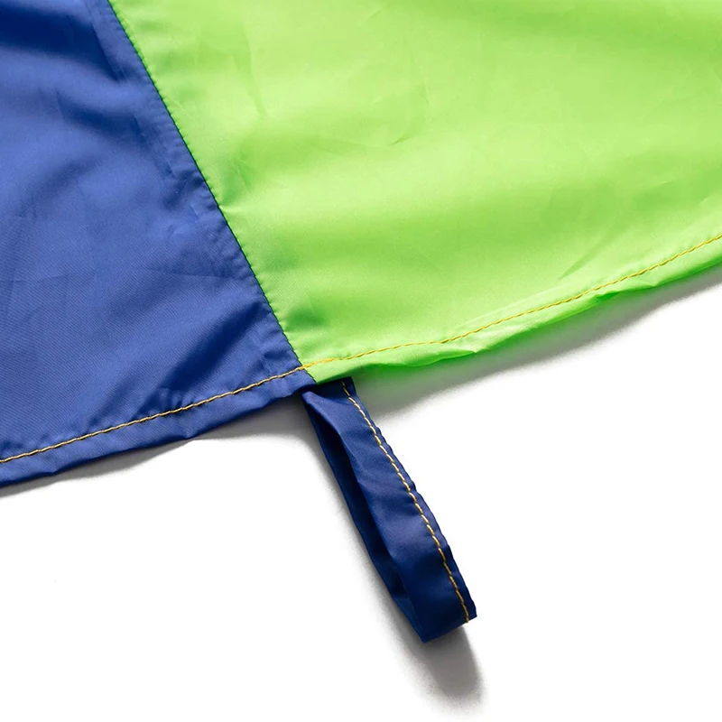 Rainbow Parachute Parachute 6 Voeten, Spelen Parachute Outdoor Game (W Muis) activiteit Speelgoed Met 3x Air Sticks 2M