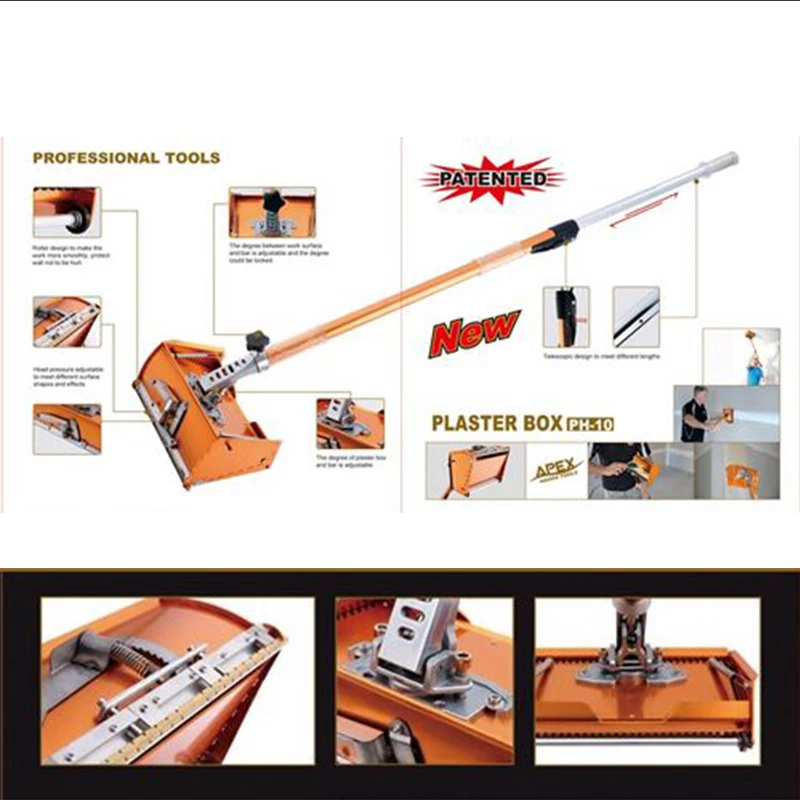Drywall Master Tools set Plastering Flat Box smoothing tool  Drywall Skimming spatulas Blade Set practicalTaping Tools