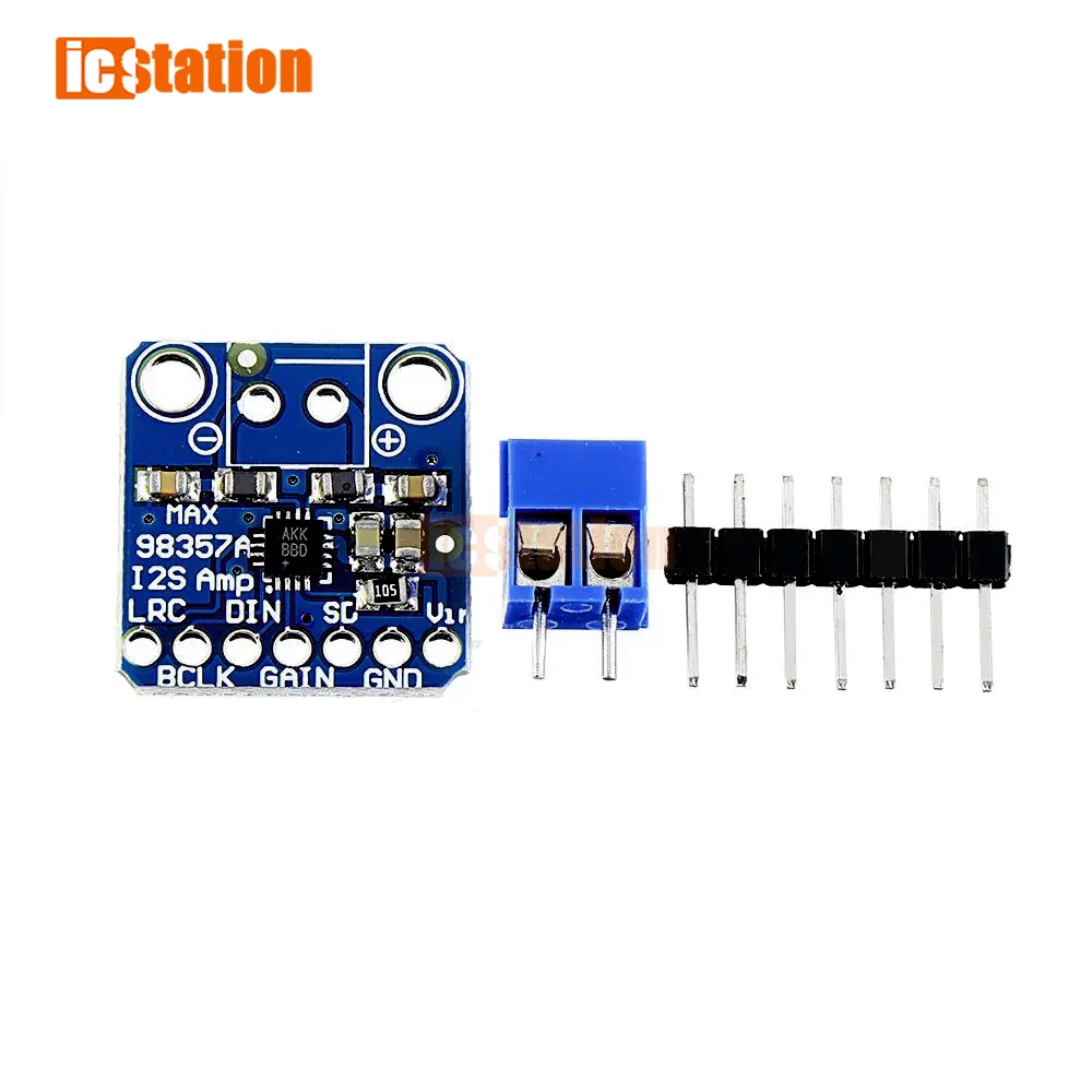 1pcs MAX98357 MAX98357A I2S 3W Class D Amplifier Breakout Interface I2S DAC Decoder Audio