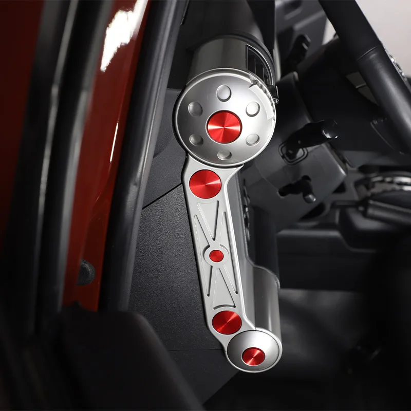 Aluminum Alloy For Toyota FJ Cruiser 2007-2021 Car Dashboard Both Sides Decorative Patch Car Interior Accessories 3