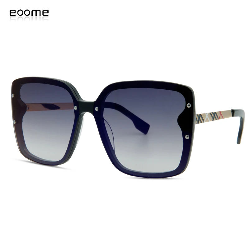 Eoome New Fashion 2021 Lady Sunglasses Winter Woman Luxury Tortoiseshell Glasses Lentes Polarizados Para Hombre  With Case